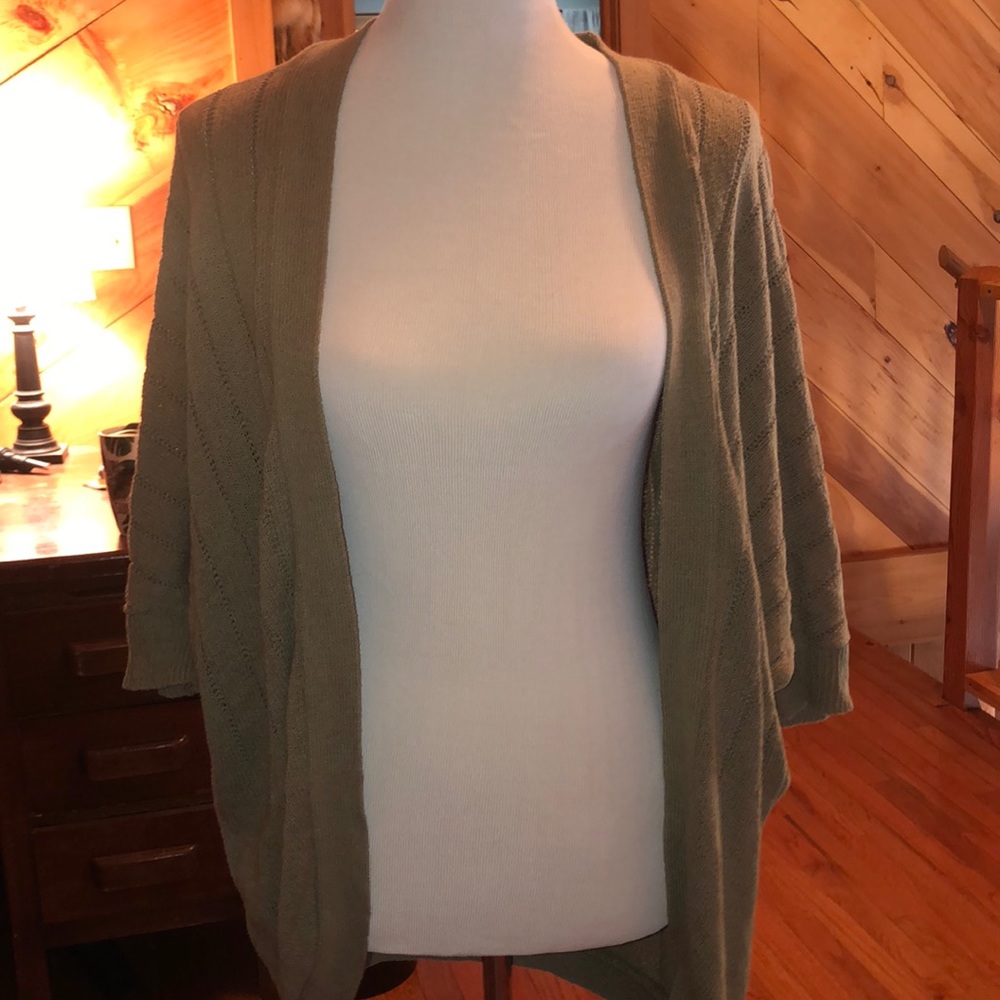 Mid-Length Sleeve Olive Sweater